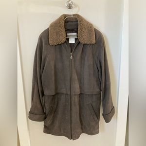 Women’s Coldwater Creek leather coat.